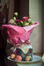 a cake with flowers on top